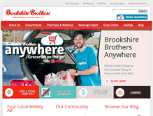 Tablet Screenshot of brookshirebrothers.com